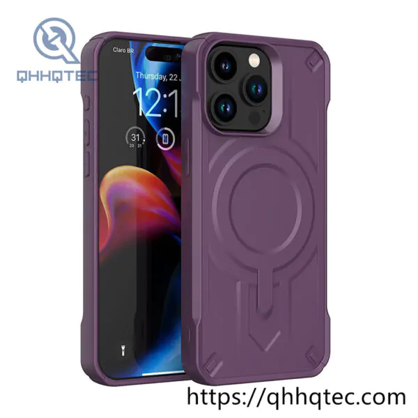 new design trendy color magnetic mobile phone case
