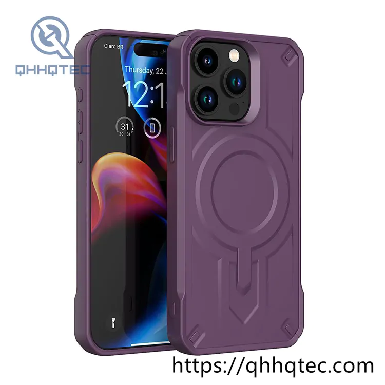 new design trendy color magnetic mobile phone case