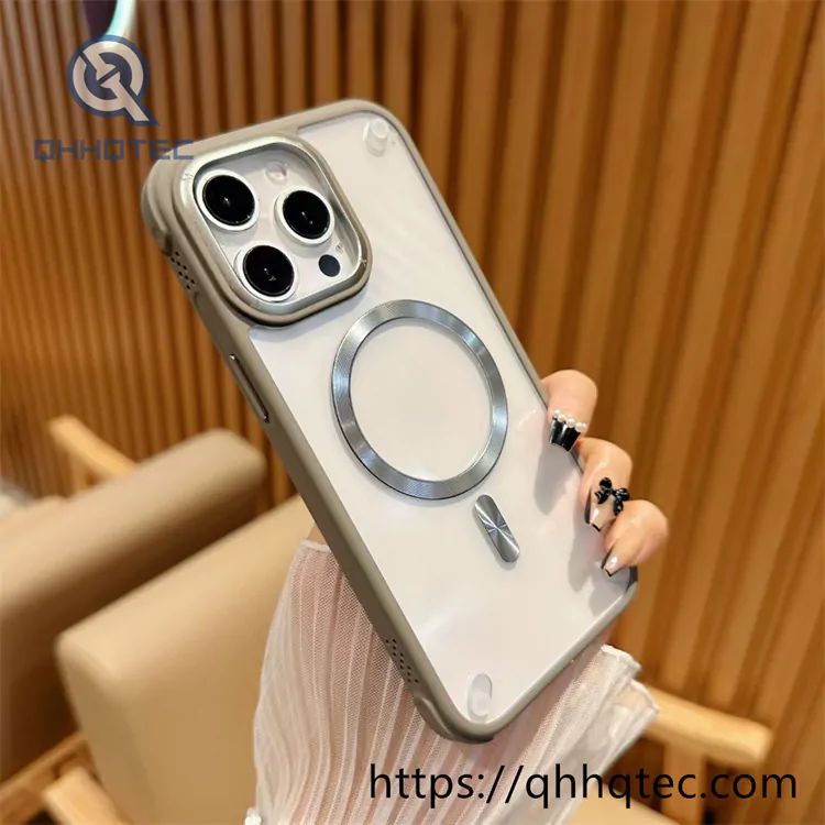 metal lens high transparent cd magsafe case