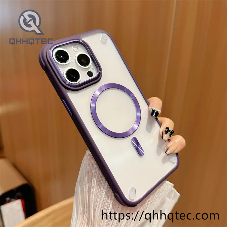 metal lens high transparent cd magsafe case