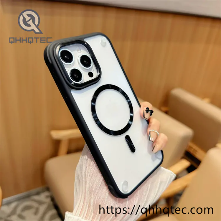 metal lens high transparent cd magsafe case