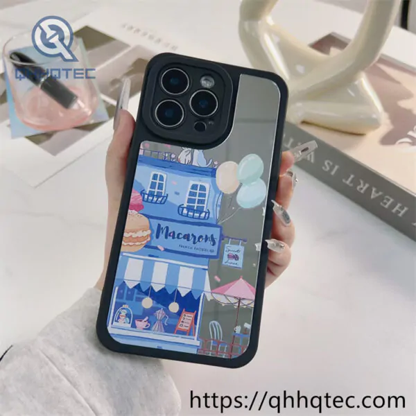 painted pattern 2 in 1 phone case