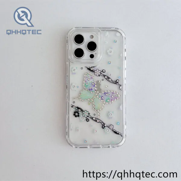 diamond shaped and colorful three in one mobile phone case