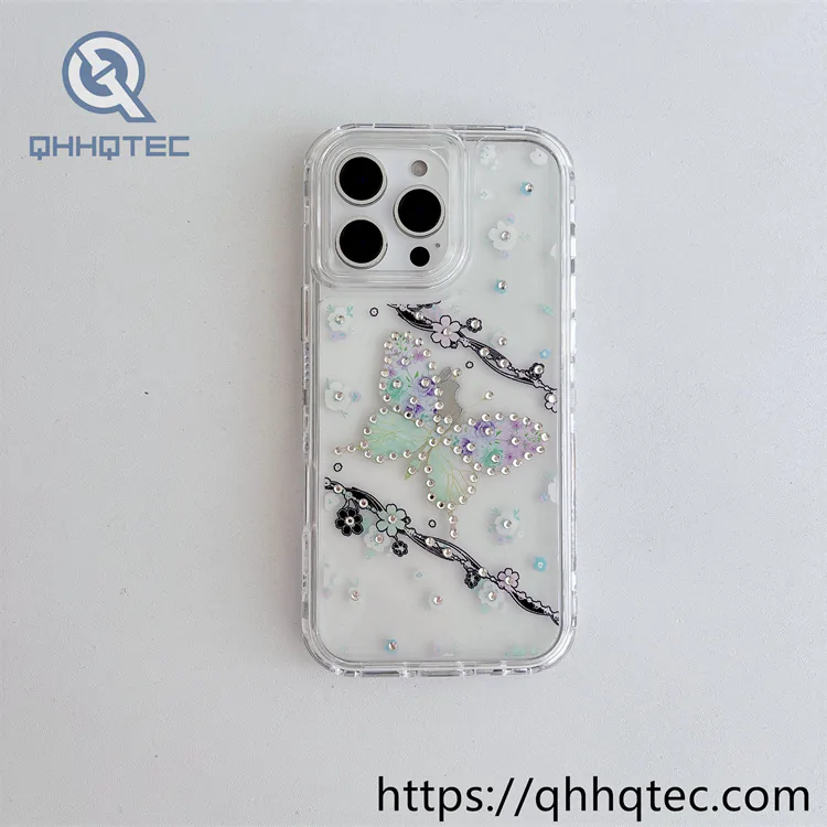 diamond shaped and colorful three in one mobile phone case