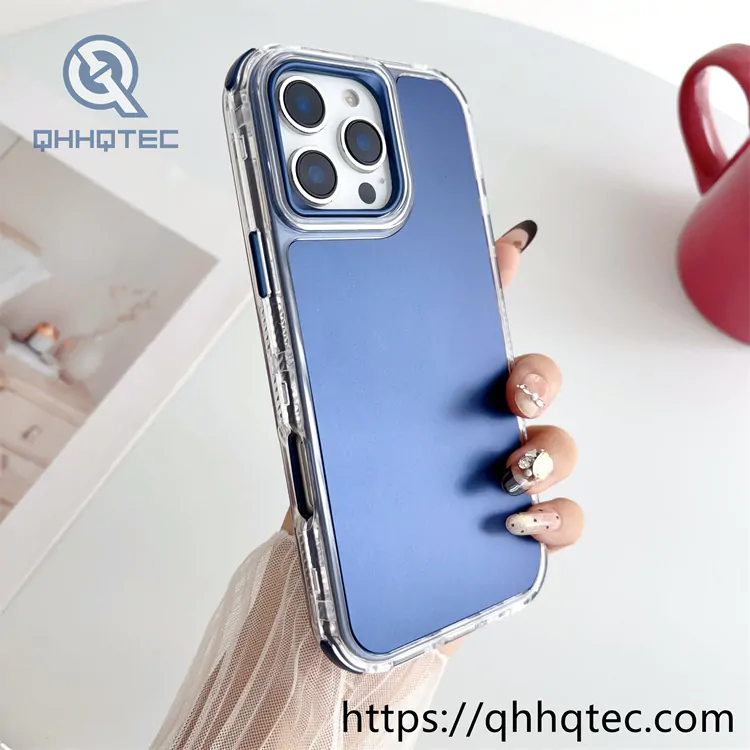 3 in 1 metallic paint spray phone case