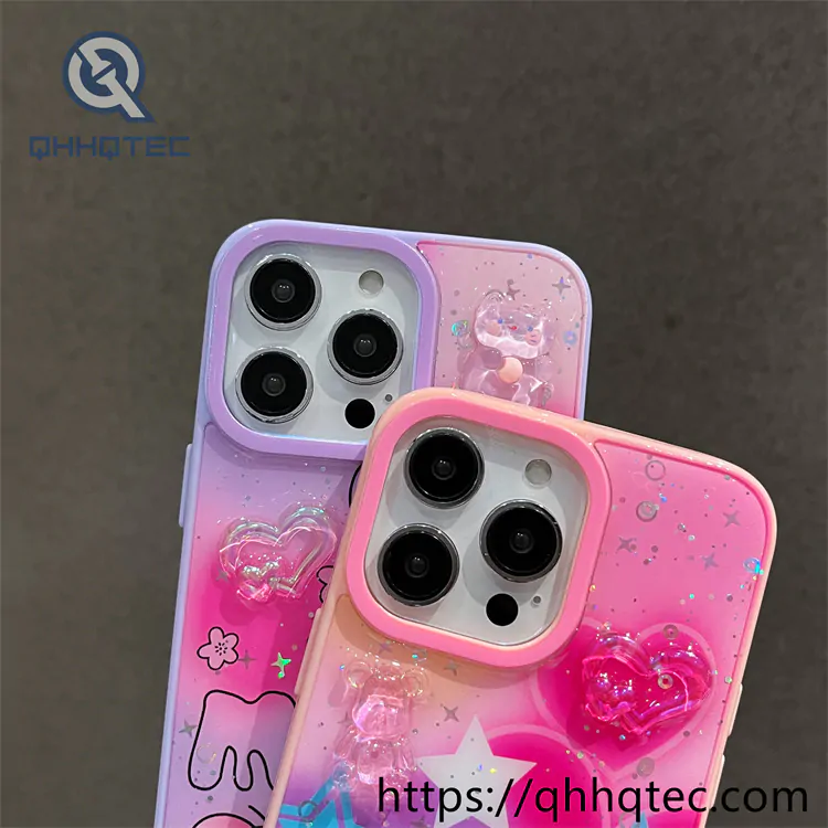 rendering color bear phone 2 in 1 case