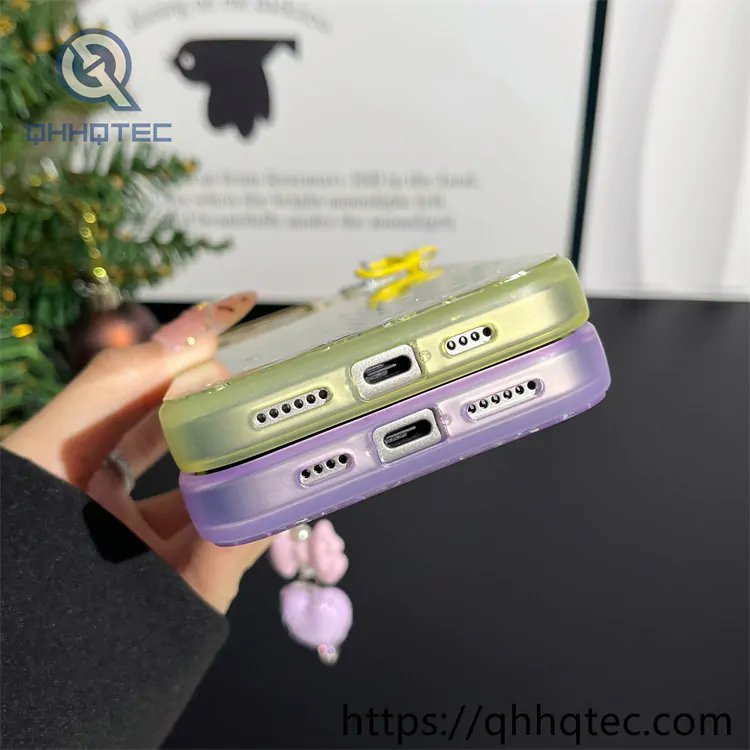 sequins gradient transparent 2 in 1 case