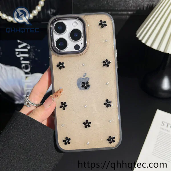 pearl love 2 in 1 full glitter phone case (复制)