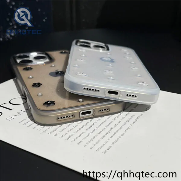 pearl love 2 in 1 full glitter phone case (复制)