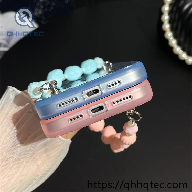 sequins gradient 2 in 1 case with bracelet