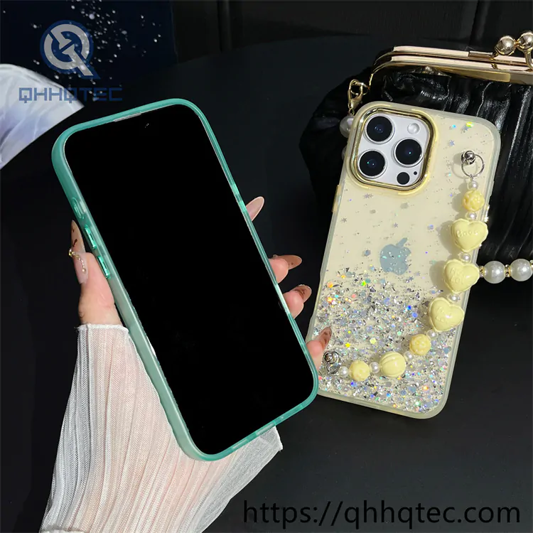 sequins gradient 2 in 1 case with bracelet
