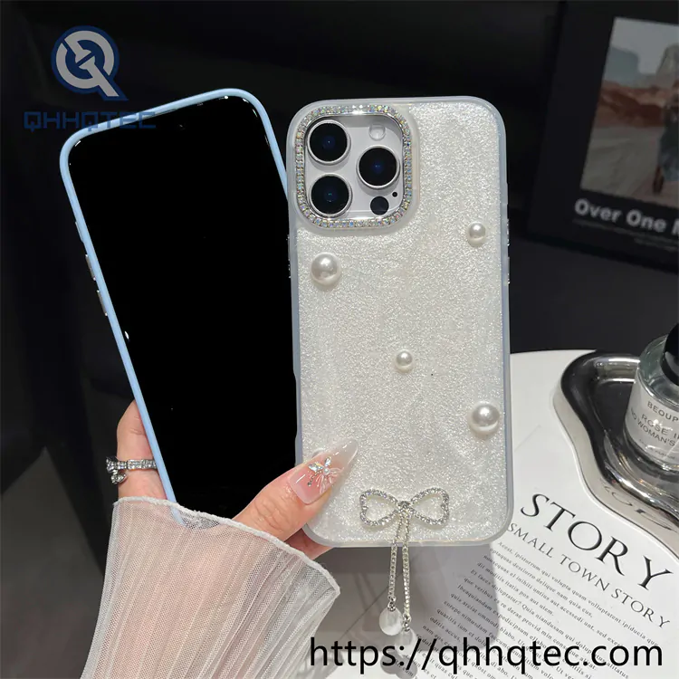 pearl luxury epoxy glitter phone case