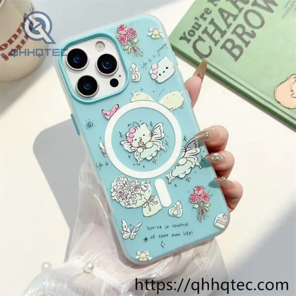 cute animal cartoon 2 in 1 magsafe case