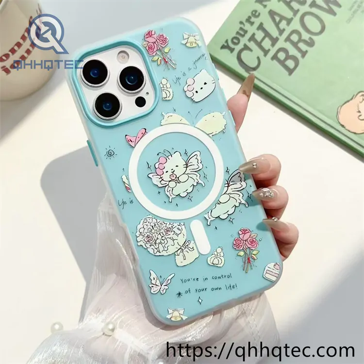 cute animal cartoon 2 in 1 magsafe case