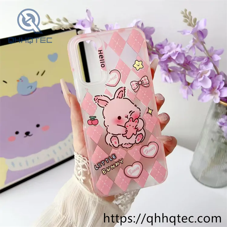 cartoon kitty transparent 2 in 1 magnetic case (复制)