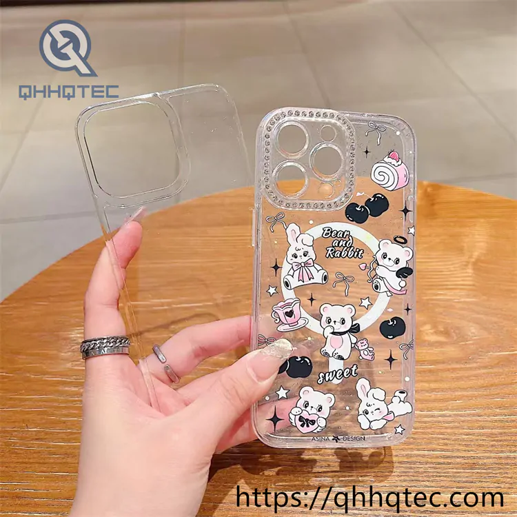 flowers surround magnetic circle 360 case