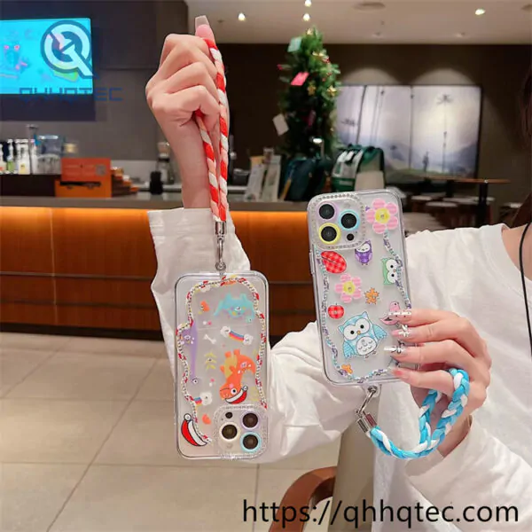 line wrap colorful paintings diamond 360 case