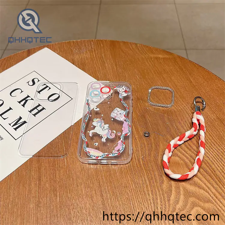 line wrap colorful paintings diamond 360 case