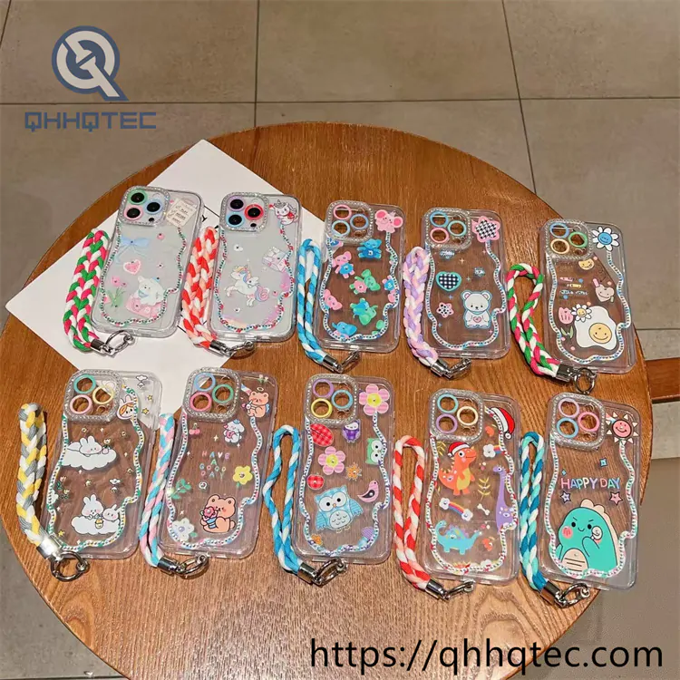 line wrap colorful paintings diamond 360 case