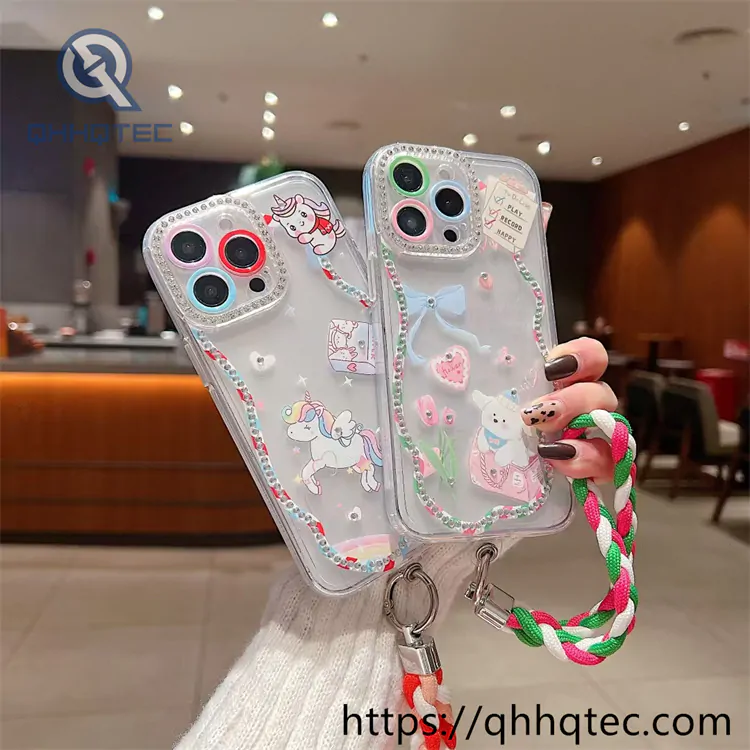 line wrap colorful paintings diamond 360 case