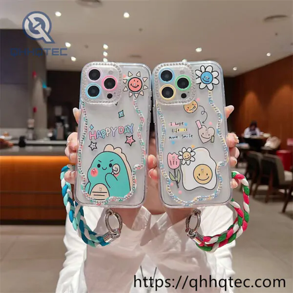 line wrap colorful paintings diamond 360 case