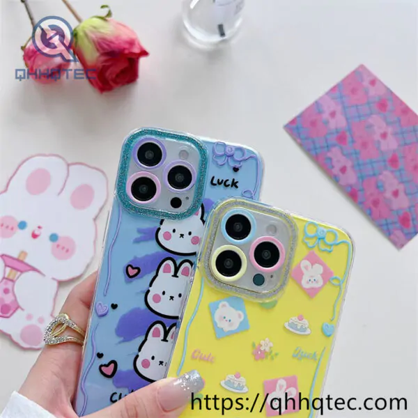 animal flowers 2 in 1 360 case with lanyard