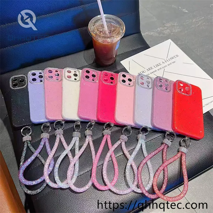 striped plaid design 2 in 1 360 glitter case (复制)
