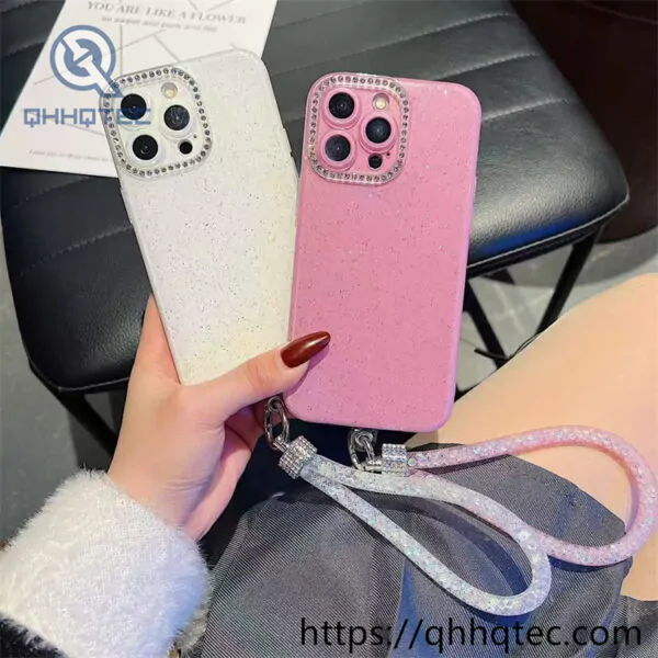striped plaid design 2 in 1 360 glitter case (复制)