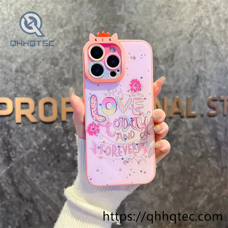 cat ear camera colorful painting 2 in 1 case