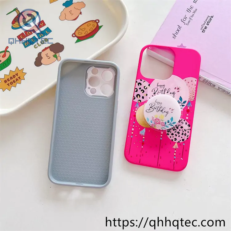 black pink 3 in 1 case with detachable bracket