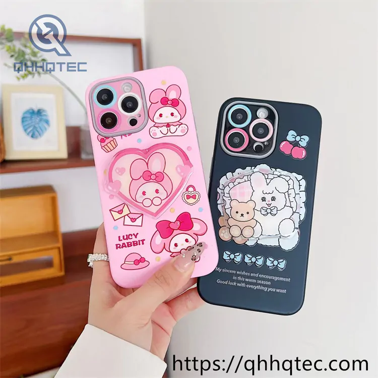 black pink 3 in 1 case with detachable bracket