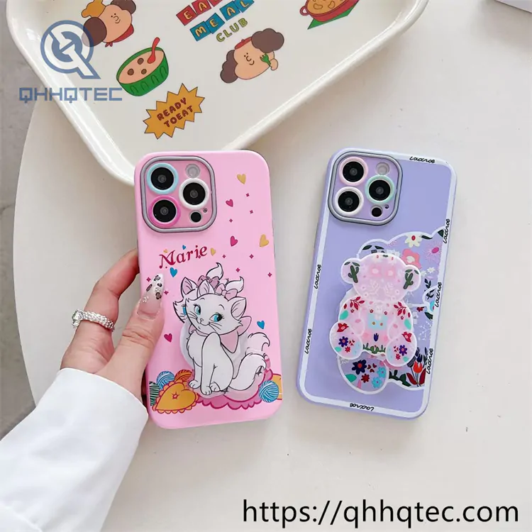 black pink 3 in 1 case with detachable bracket