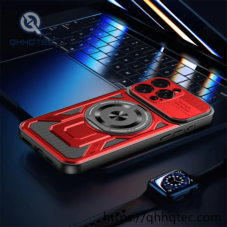 armor design round invisible bracket case