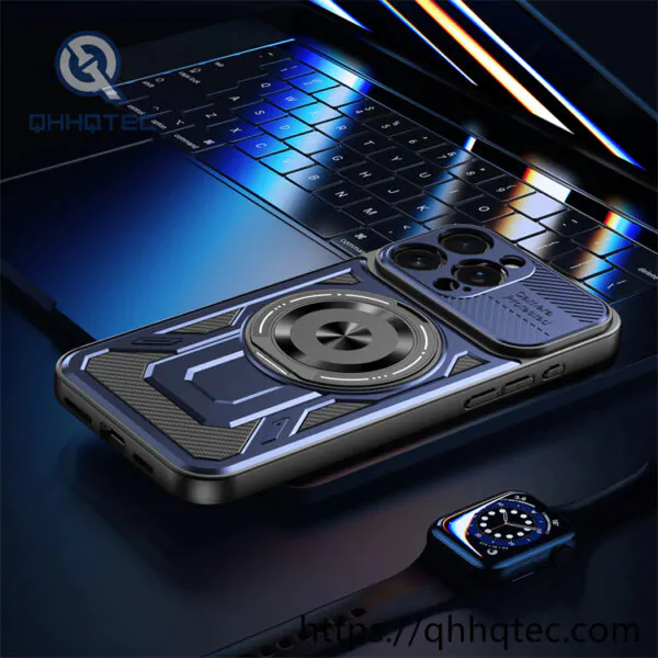 armor design round invisible bracket case