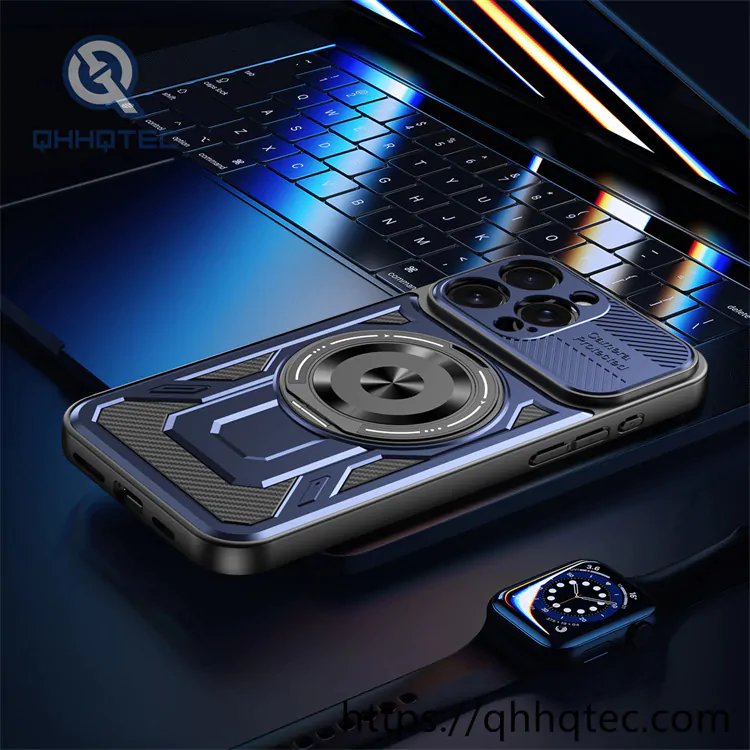 armor design round invisible bracket case