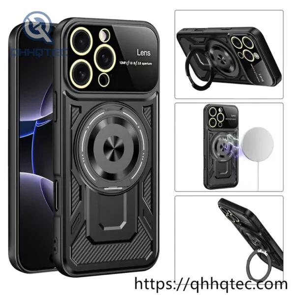 armor design round invisible bracket pop case (复制)