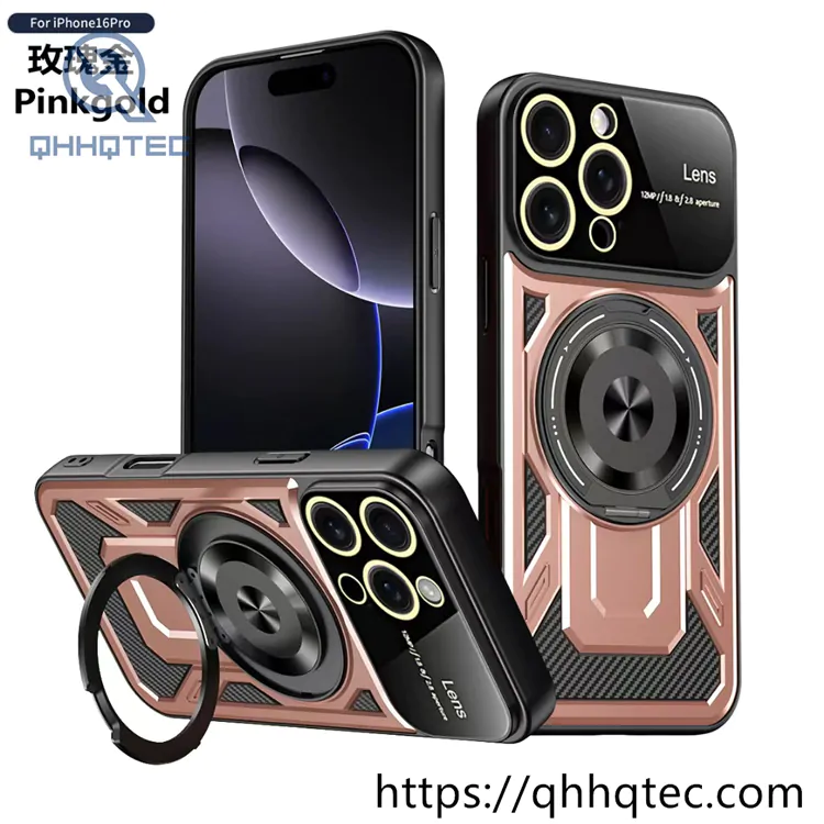armor design round invisible bracket pop case (复制)