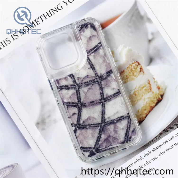 fragments grids design 3 in 1 phone case