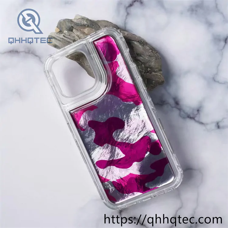 gold silver spot pattern design 3 in 1 case