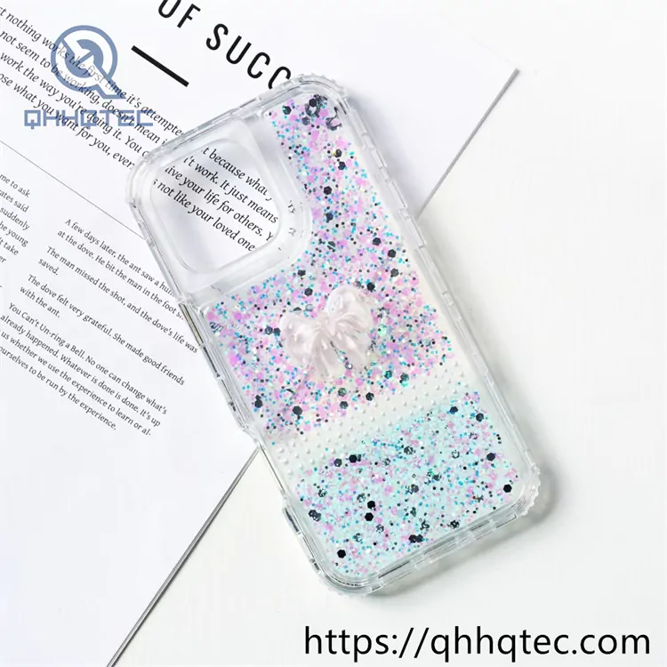 two color glitter sequins decoration 3 in 1 case