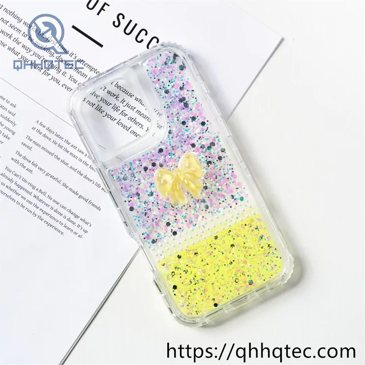 two color glitter sequins decoration 3 in 1 case