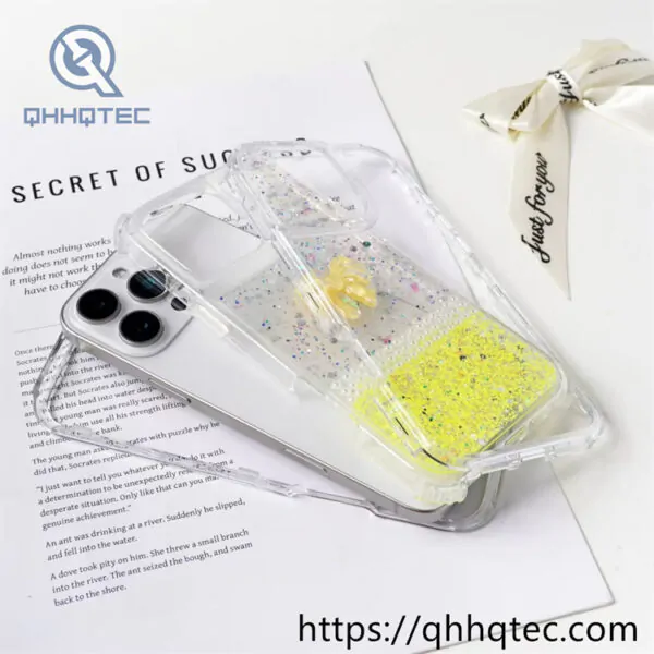 two color glitter sequins decoration 3 in 1 case