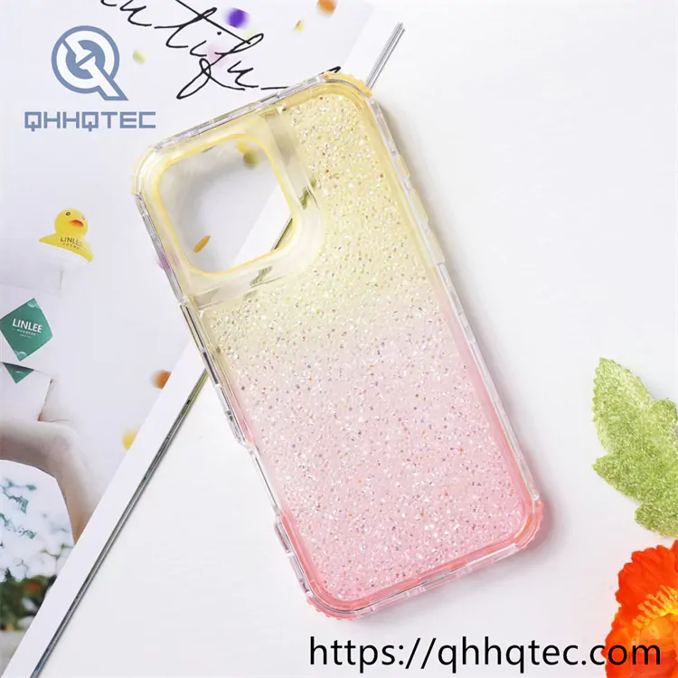 full sequins gradient colors 3 in 1 case