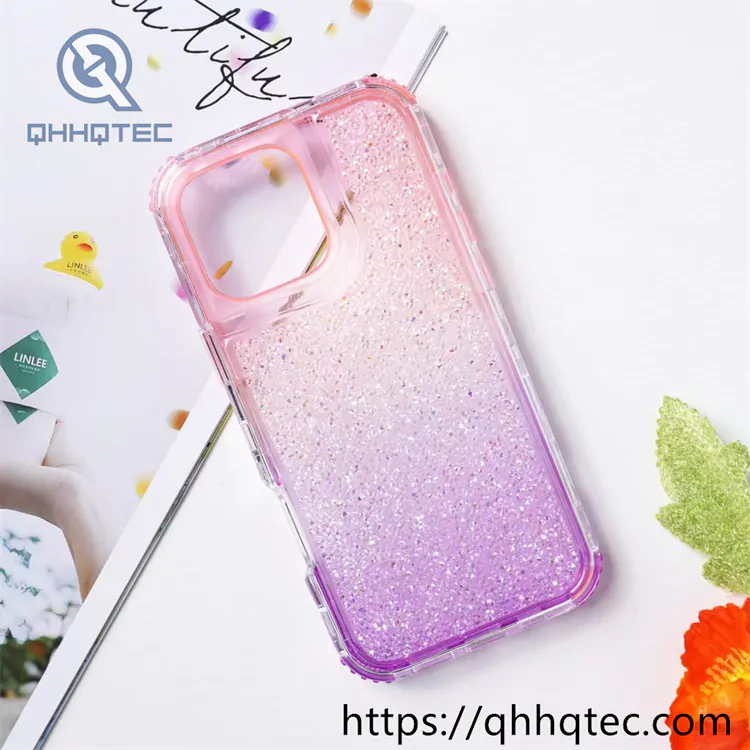 full sequins gradient colors 3 in 1 case