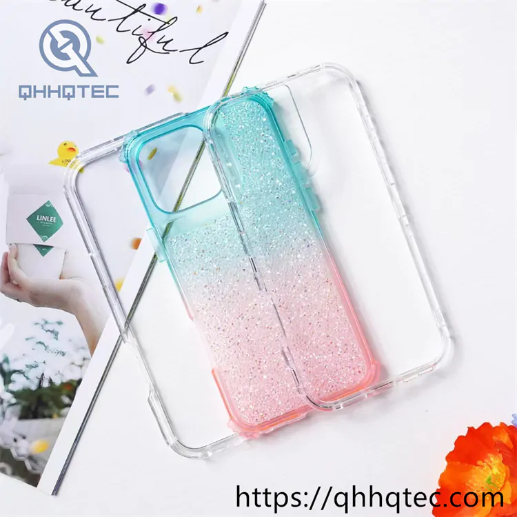 full sequins gradient colors 3 in 1 case