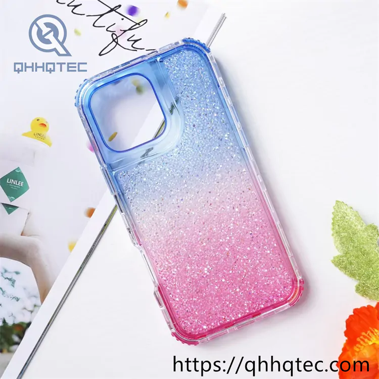 full sequins gradient colors 3 in 1 case