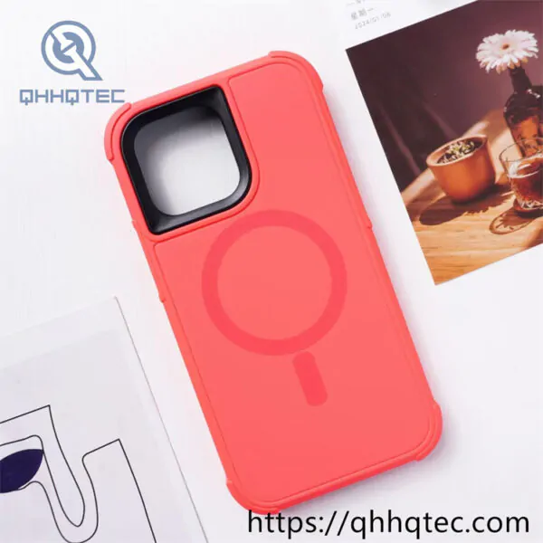 colorful frames transparent 3 in 1 magsafe case (复制)
