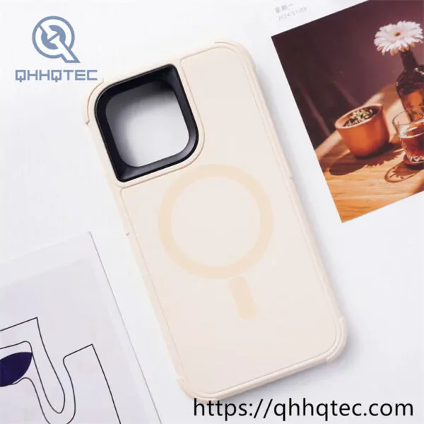 colorful frames transparent 3 in 1 magsafe case (复制)