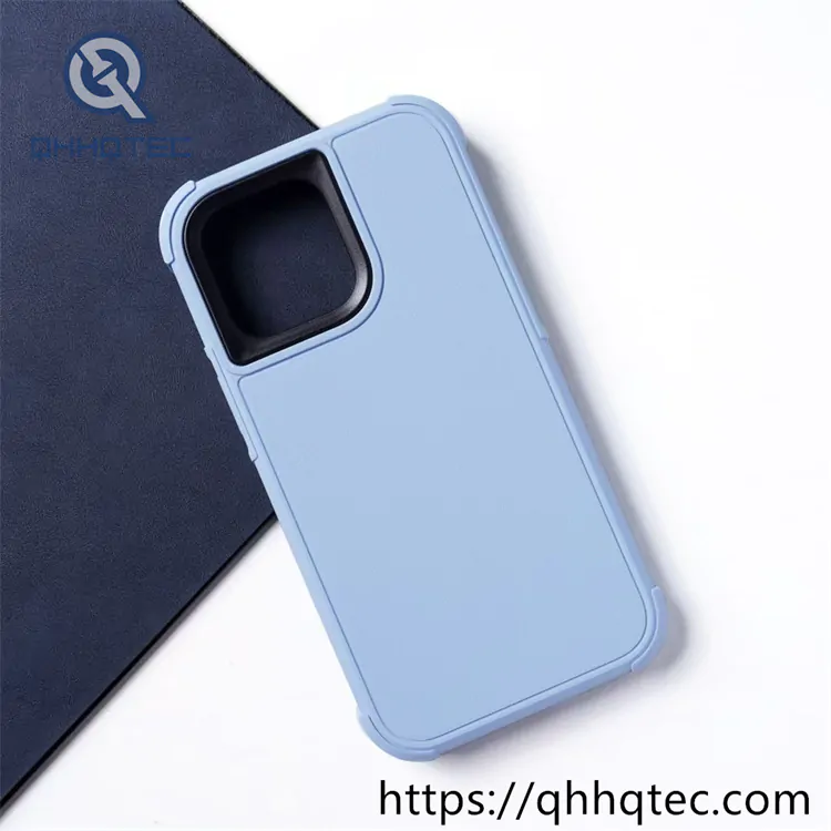 drop resistant bright pure color 3 in 1 case