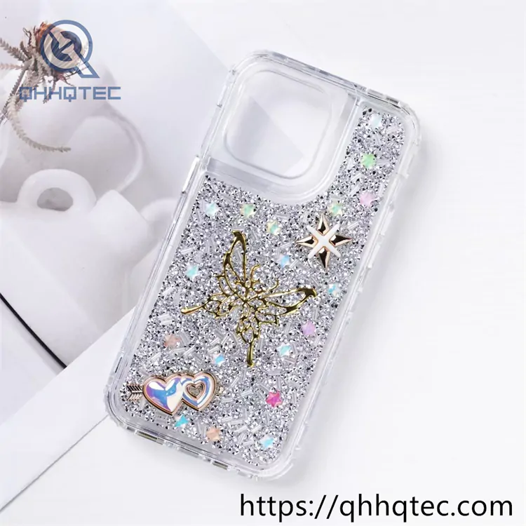 lace bow tie transparent 3 in 1 case (复制)